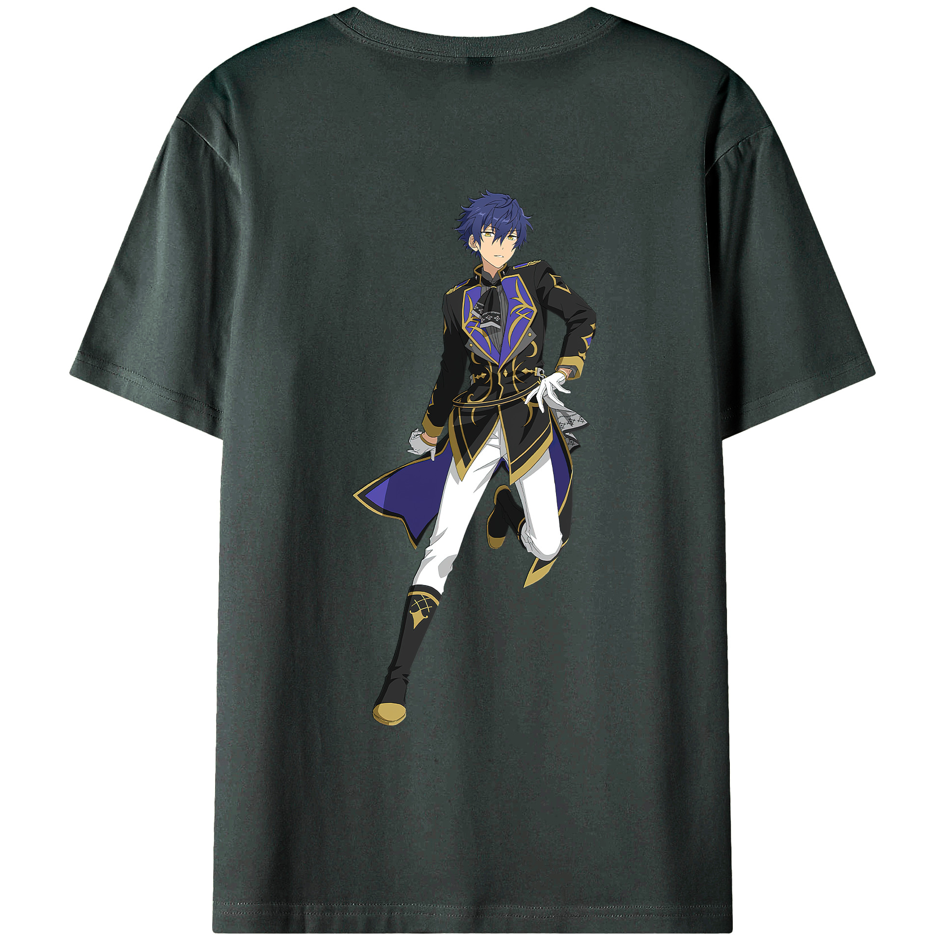 （画像用） あんさんぶるスターズ! Ensemble Stars 綿100％ メンズ半袖Tシャツ（バックプリント） 通気性